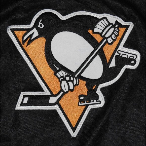 Vintage 90s Pittsburgh Penguins Black CCM Maska Jersey Adult Large - Picture 2 of 5
